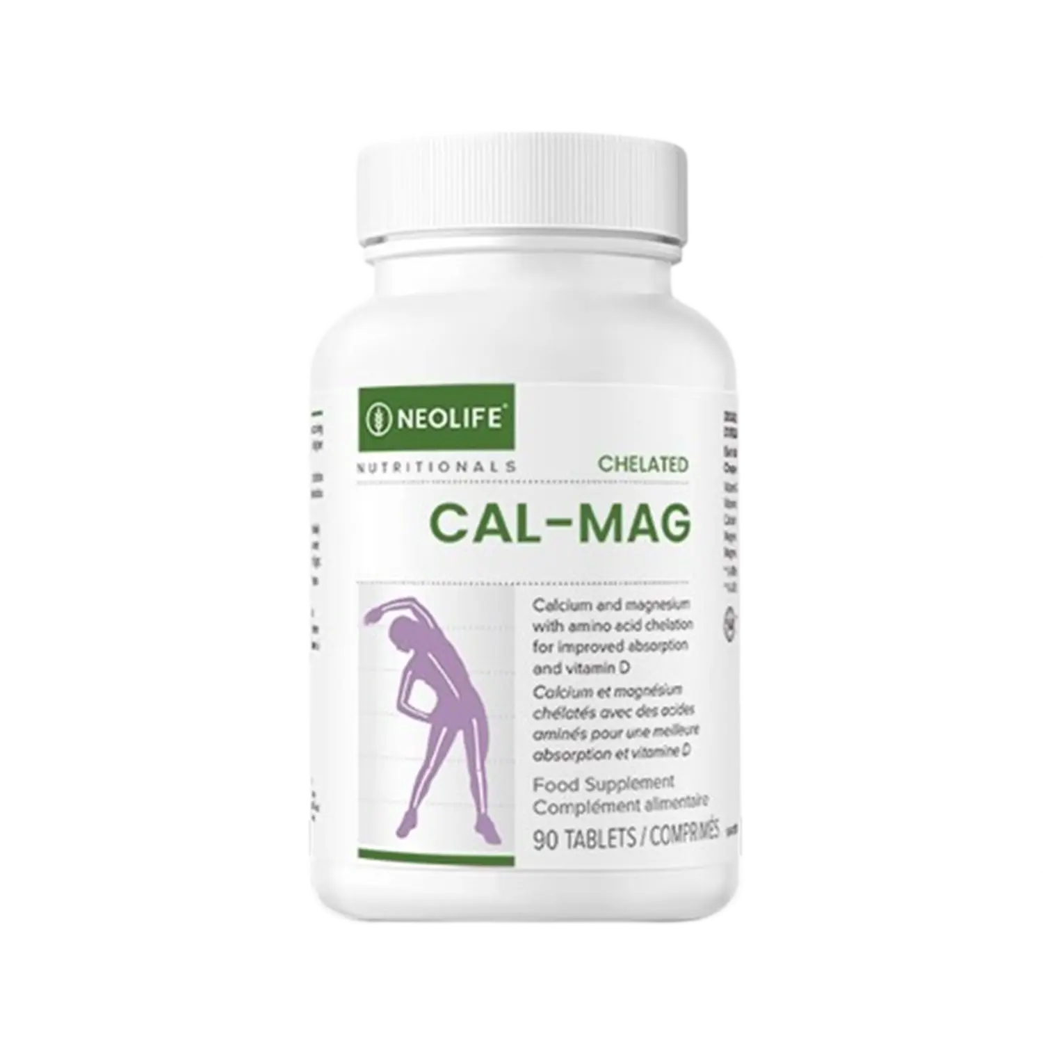 Chelated Cal-Mag with 500 IU Vitamin D3 - 90 Tablets (Single)