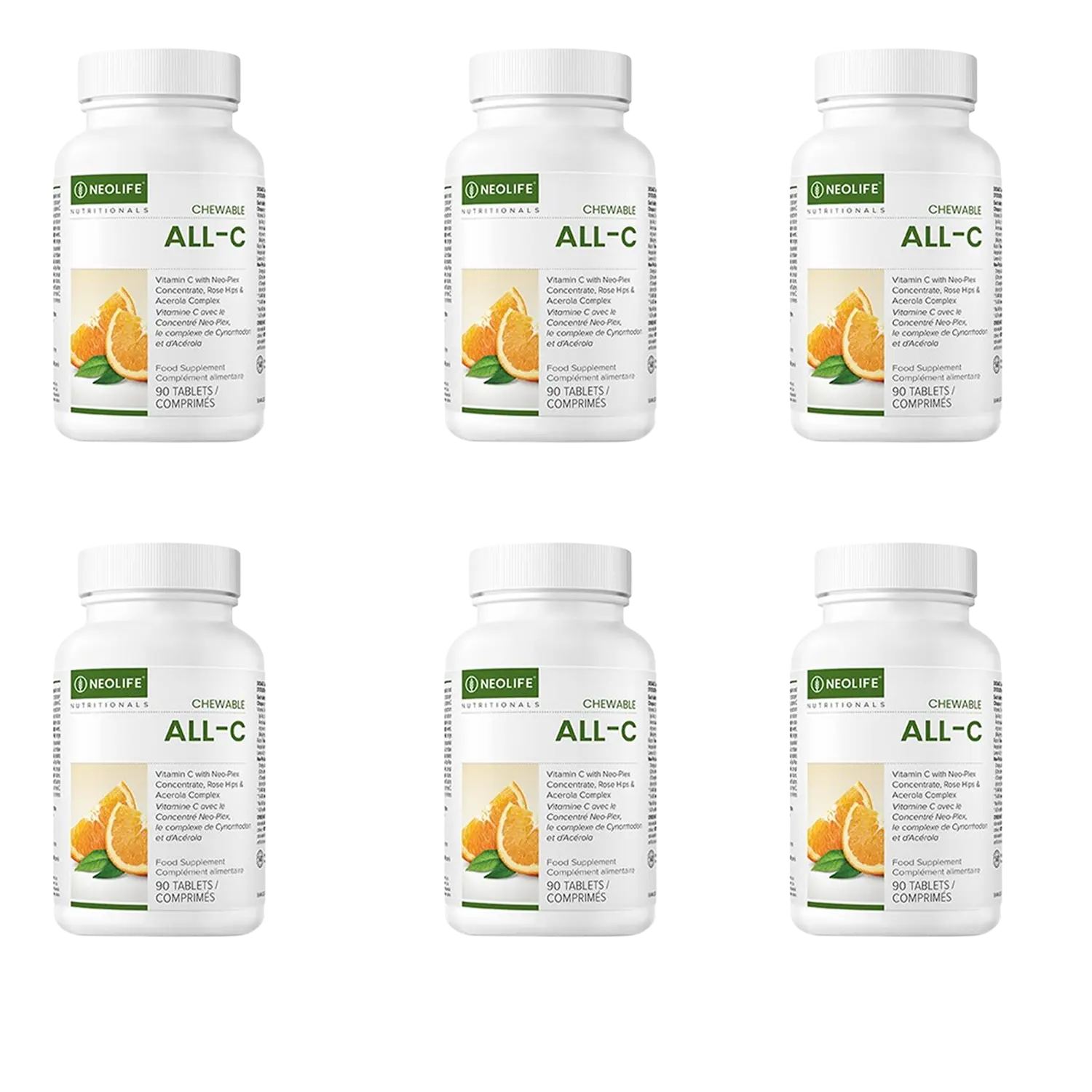 Chewable All-C - 90 Tablets (Case of 6 x 90 Tablets)