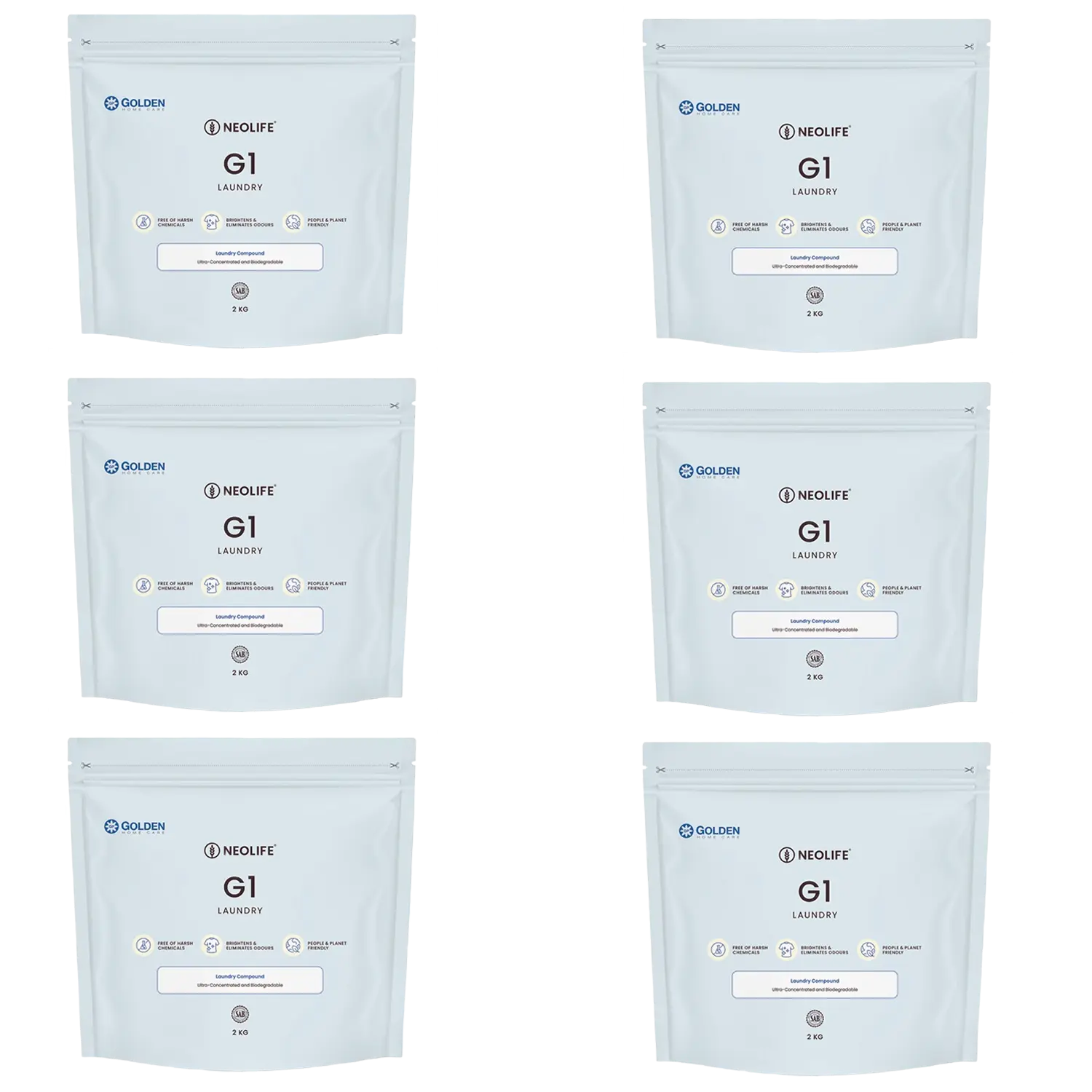 G1 Laundry 2 kg (Case of 6 x 2 kg)